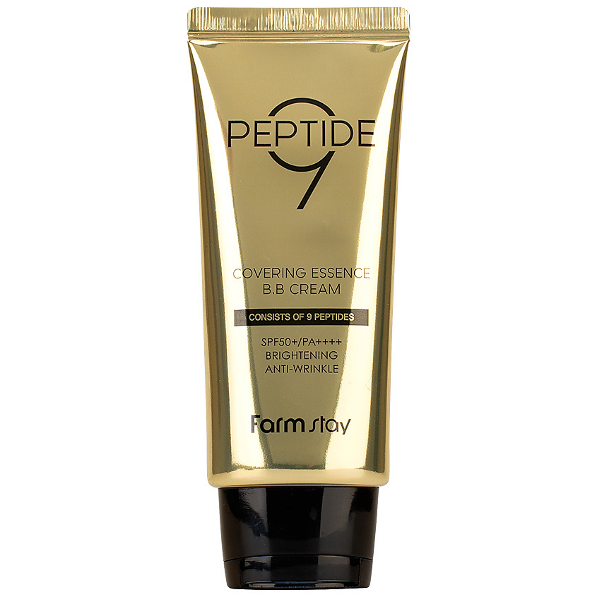 FARMSTAY BB крем для лица омолаживающий с комплексом из 9 пептидов Peptide9 Covering Essence B.B Cream – фото 1
