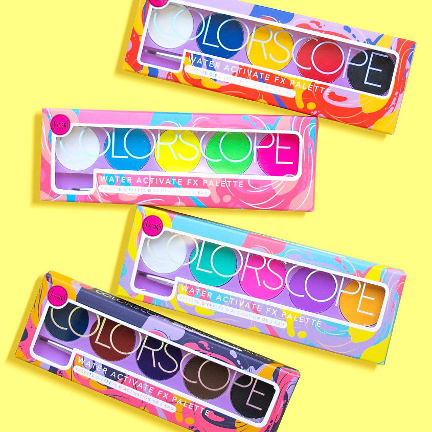 J. CAT BEAUTY Палетка теней для век активируемая водой COLORSCOPE – фото 2