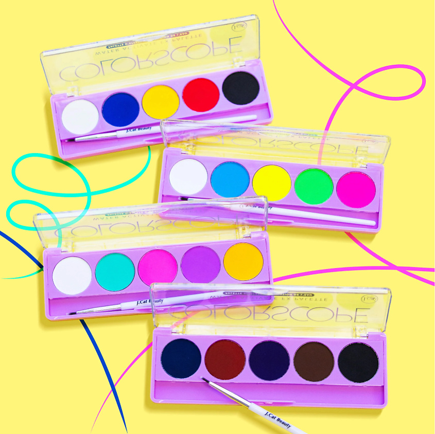 J. CAT BEAUTY Палетка теней для век активируемая водой COLORSCOPE – фото 3