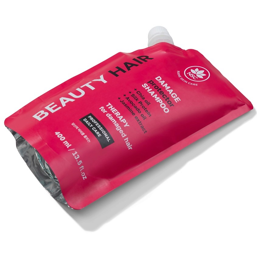 NAME SKIN CARE Шампунь восстанавливающий для поврежденных волос BEAUTY HAIR – фото 2