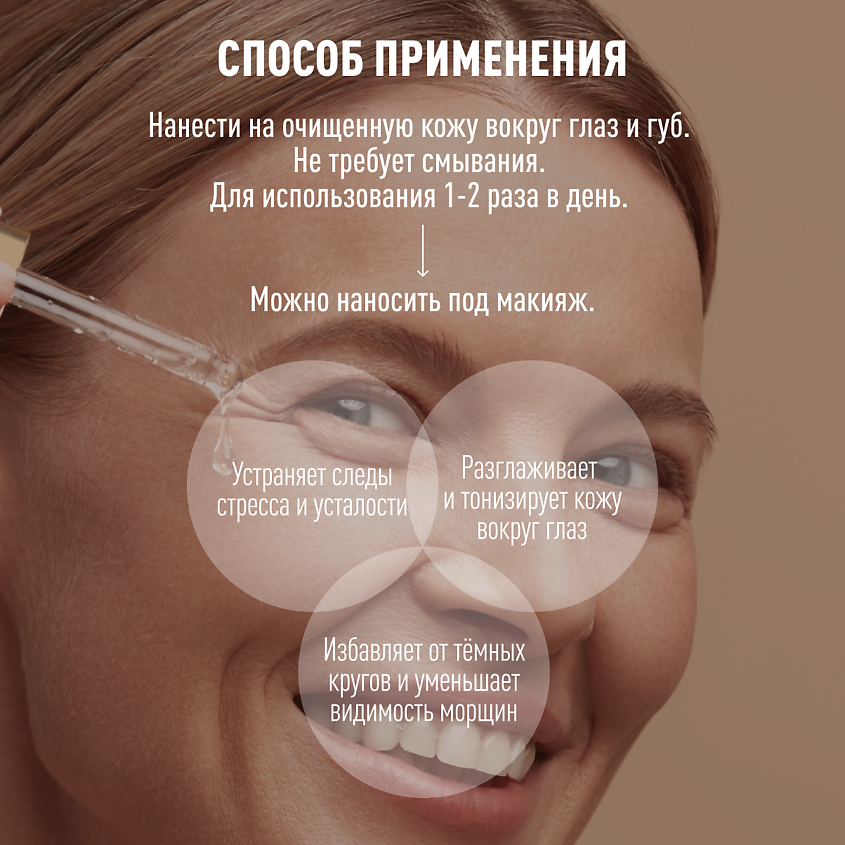 SKINPHORIA Сыворотка-наполнитель для лица от морщин Eyes & Lips Peptide Filler – фото 5