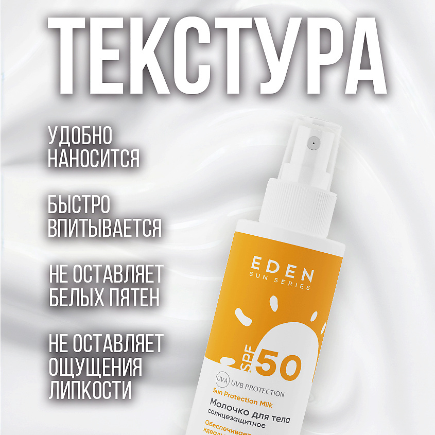 EDEN SUN SERIES Молочко солнцезащитное – фото 7