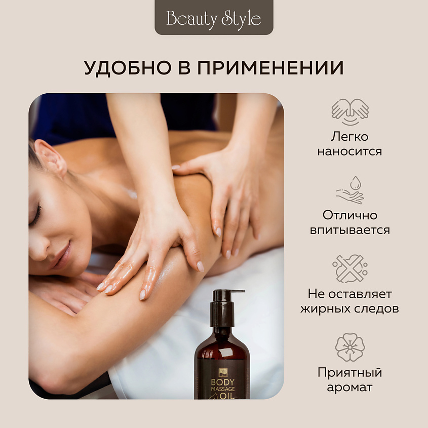 BEAUTY STYLE Масло имбирное «Тонус + Антицеллюлит» с разогревающим эффектом, 500 мл – фото 6