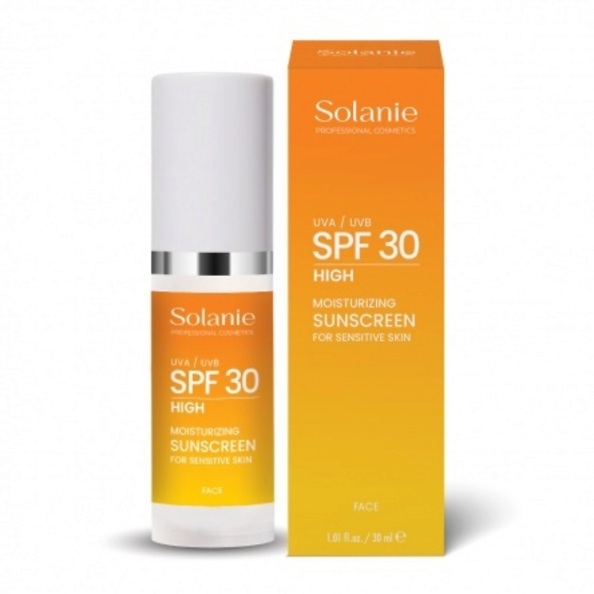 SOLANIE Солнцезащитный крем-флюид для чувствительной кожи, SPF30 – фото 2