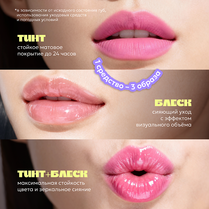 LIKATO Двусторонний блеск-маркер для губ THIS KISS, 01 Bubblegum – фото 4