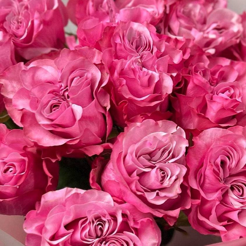 FLORES 15 шикарных розовых пионовидных роз – фото 3