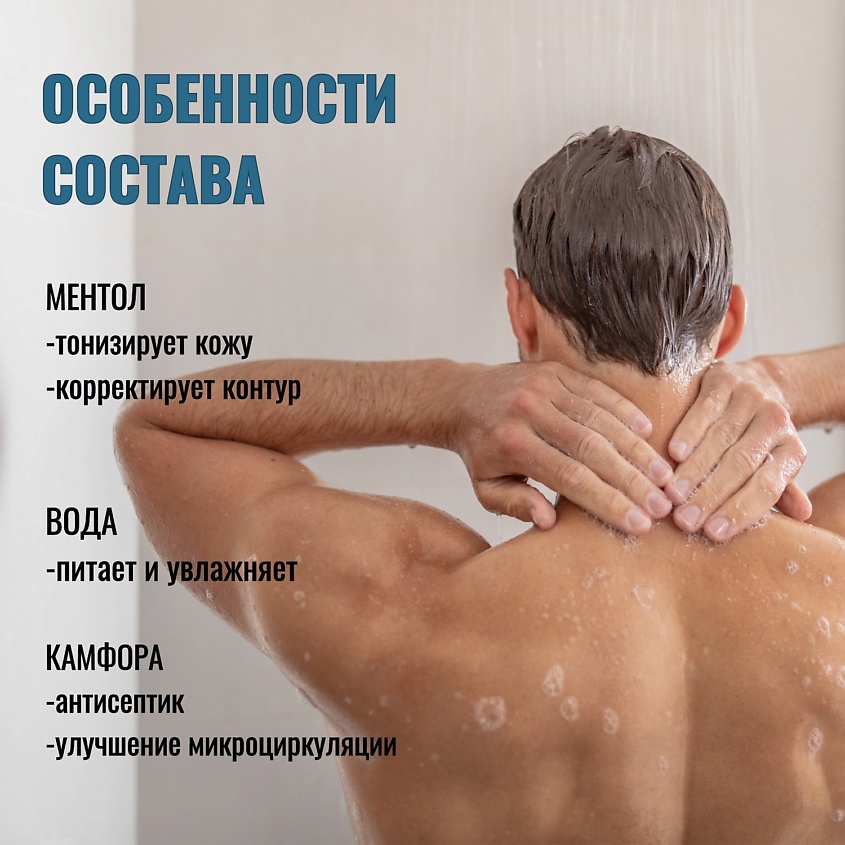 BARBARO Гель для душа 3 в 1 MENTHOL – фото 7