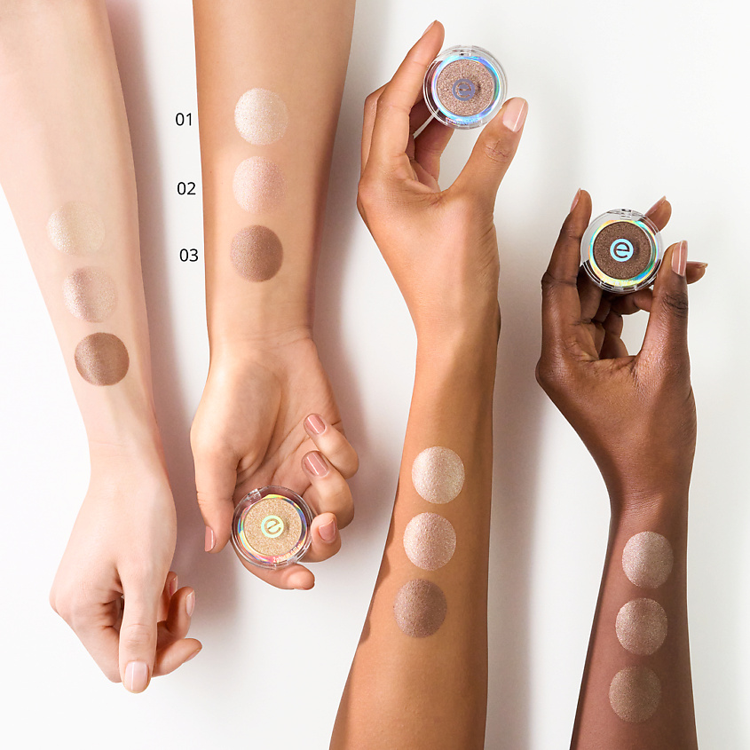 ESSENCE Тени для век моно mono eyeshadow pearly – фото 7