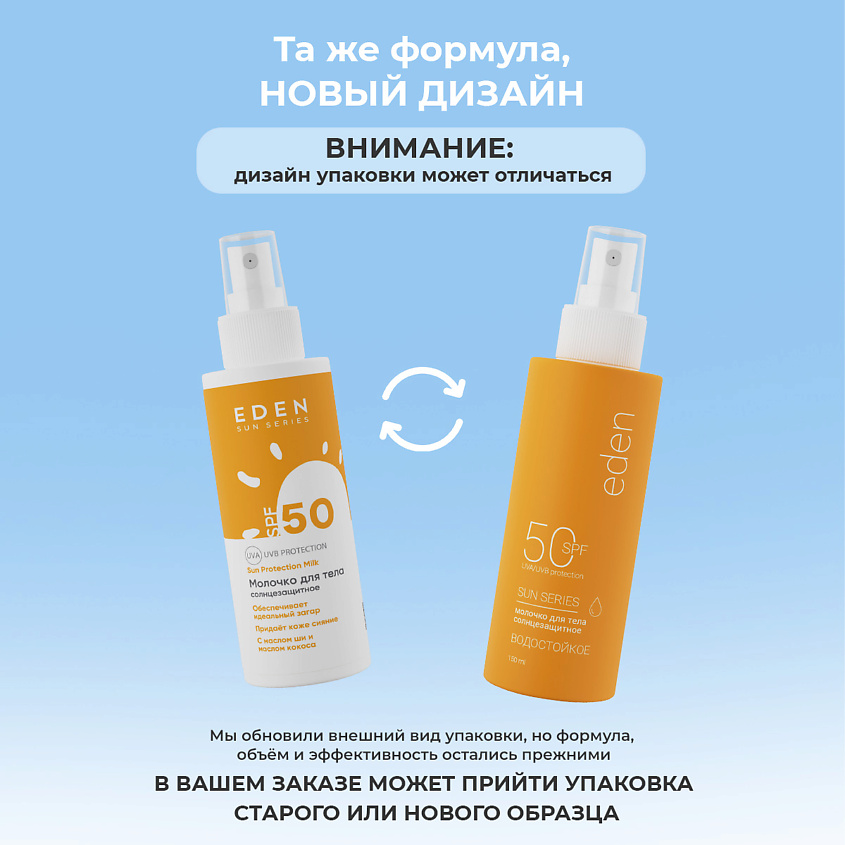 EDEN SUN SERIES Молочко солнцезащитное – фото 2