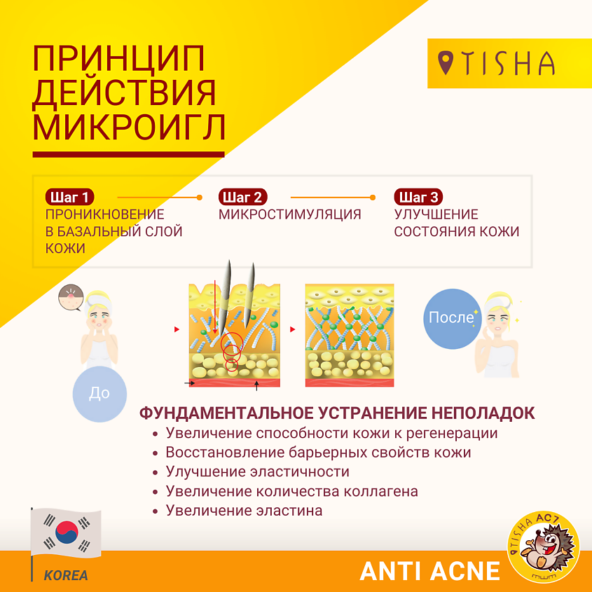 TISHA Корейская точечная сыворотка для проблемной кожи лица от прыщей , угрей и акне – фото 6