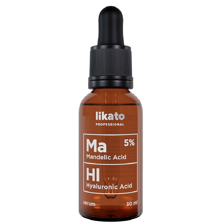 LIKATO Сыворотка для лица с миндальной кислотой Mandelic And Hyaluronic Acids Serum – фото 1