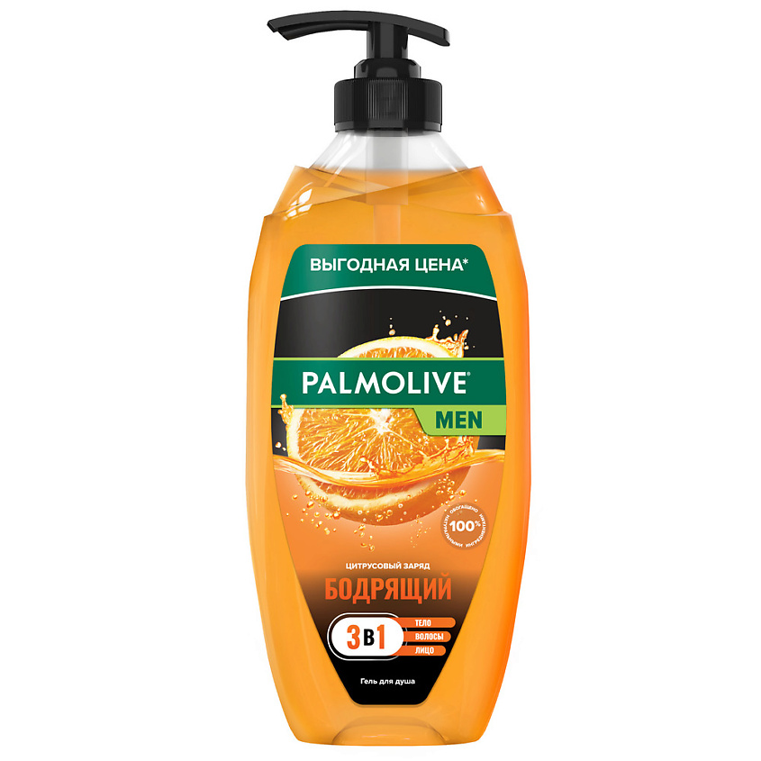 PALMOLIVE Гель для душа 2 в 1 FOR MEN Цитрусовый заряд – фото 1
