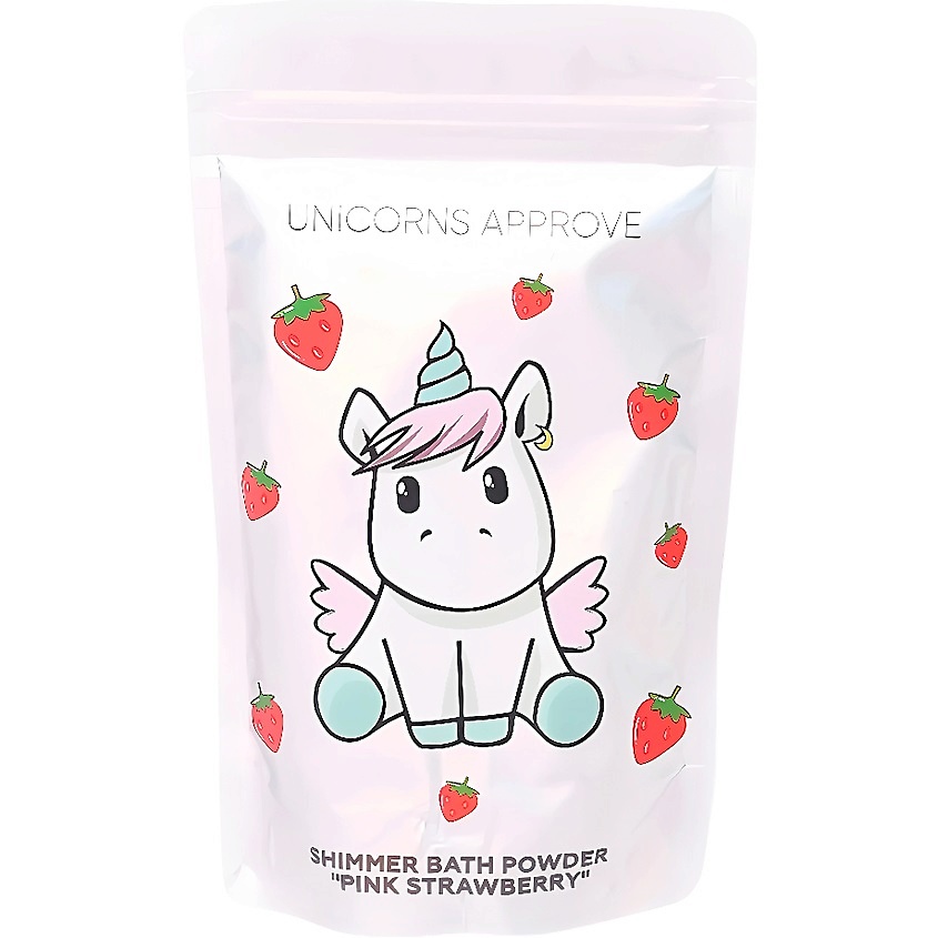 UNICORNS APPROVE Пудра-шиммер для ванны "PINK STRAWBERRY" – фото 2