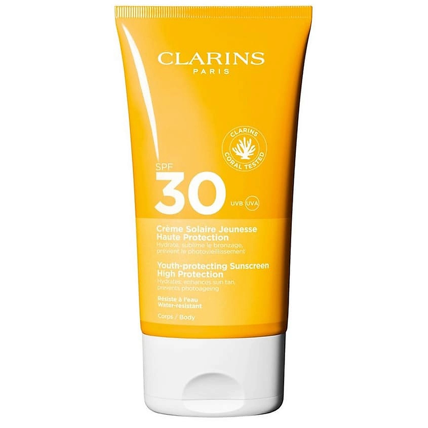 CLARINS Крем для тела солнцезащитный SPF30 Youth-Protecting – фото 1