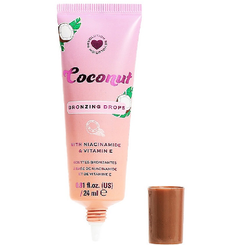 I HEART REVOLUTION Жидкий бронзер Coconut Bronzing Drops – фото 1