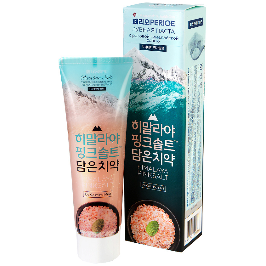 PERIOE зубная паста с розовой гималайской солью Himalaya Pink Salt Ice Calming Mint – фото 1