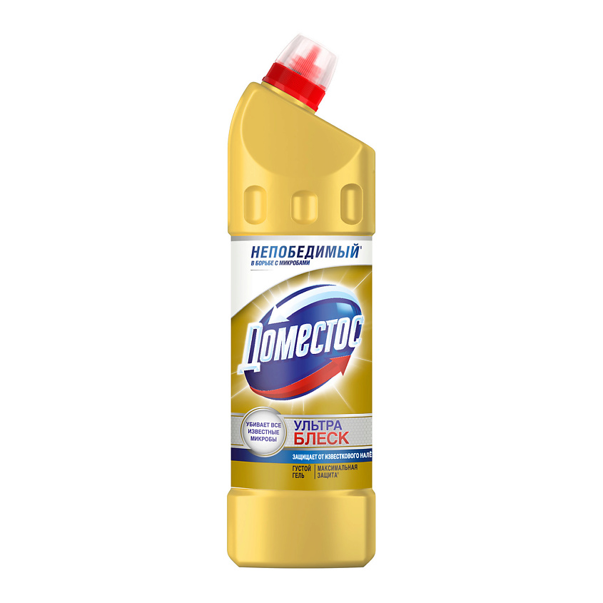 DOMESTOS Ультра Блеск, чистящее средство для туалета – фото 1