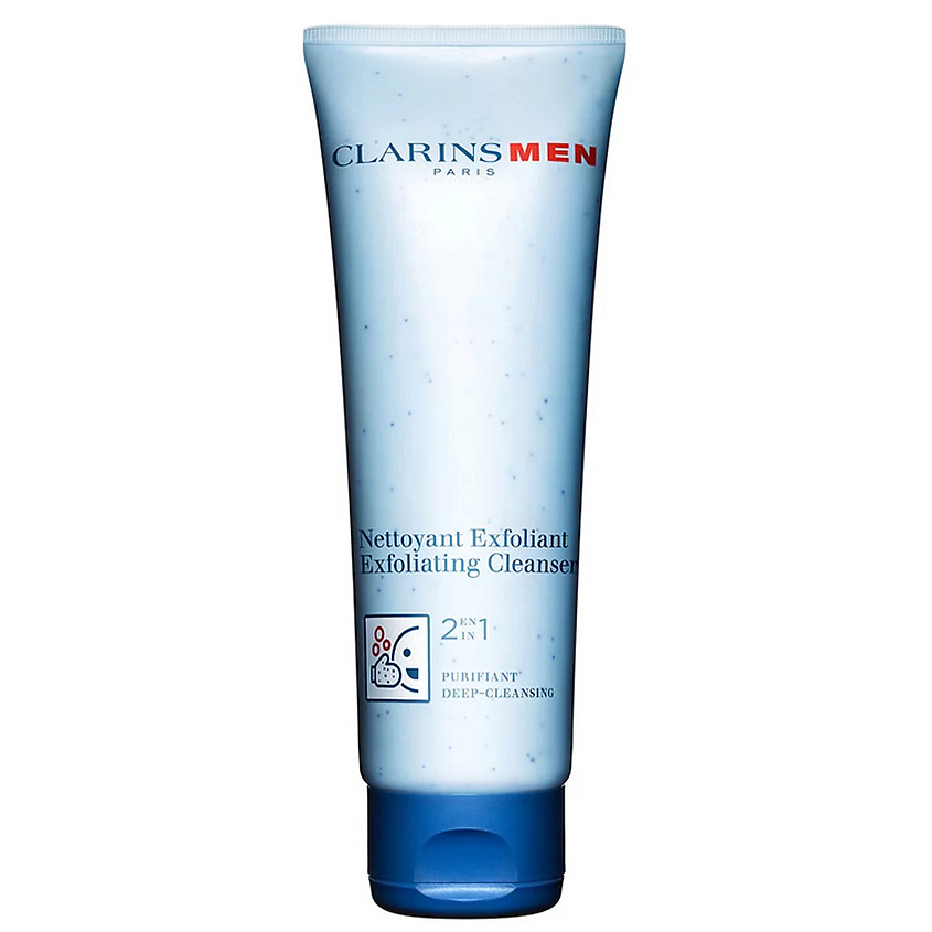 CLARINS Крем для умывания очищающий и отшелушивающий 2 в 1 ClarinsMen Exfoliating Cleanser – фото 2