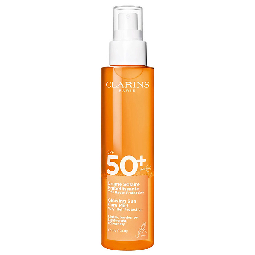 CLARINS Солнцезащитный мист для тела SPF 50+ Glowing Mist – фото 2