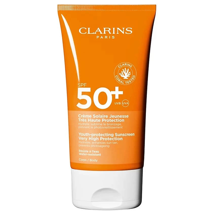 CLARINS Крем для тела солнцезащитный SPF 50+ Youth-Protecting – фото 1