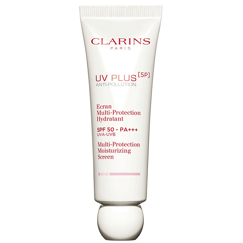 CLARINS Защитный флюид-экран для лица розовый SPF 50 UV Plus – фото 1
