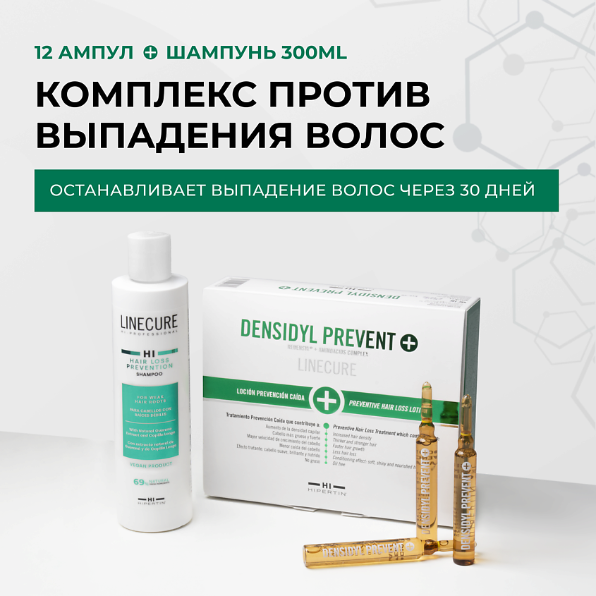 HIPERTIN Набор против выпадения волос Densidyl Prevent+ – фото 1