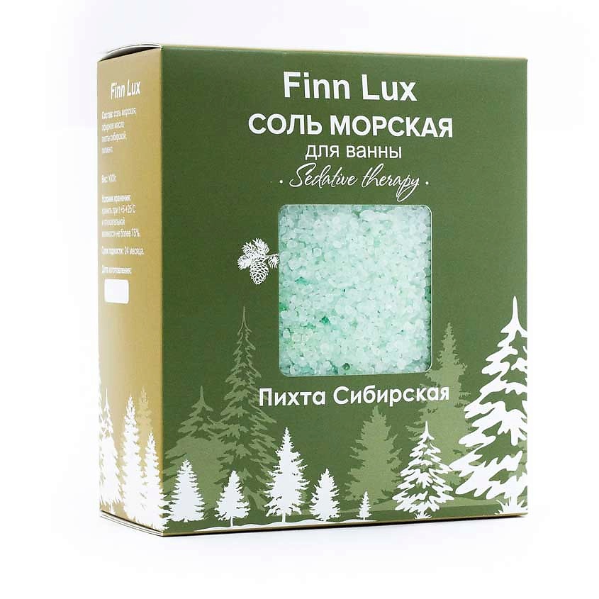 FINNLUX Соль для ванны морская ароматическая "ПИХТА СИБИРСКАЯ" – фото 1
