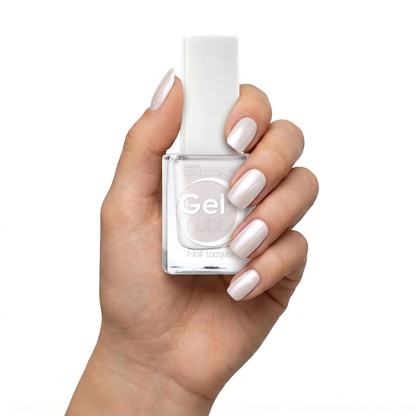 CHARME Лак для ногтей перламутровый "Gel Nude", 201 Папирус – фото 3