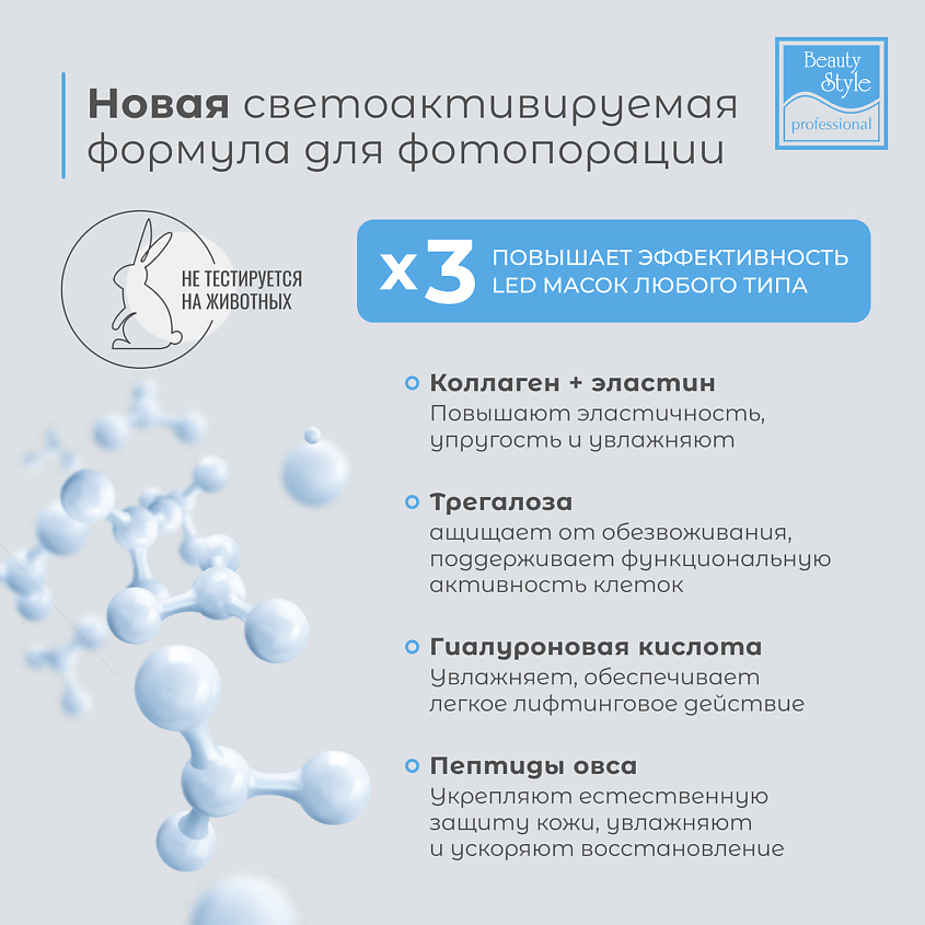 BEAUTY STYLE Сыворотка для лица корейская с коллагеном для светодиодной led маски – фото 5