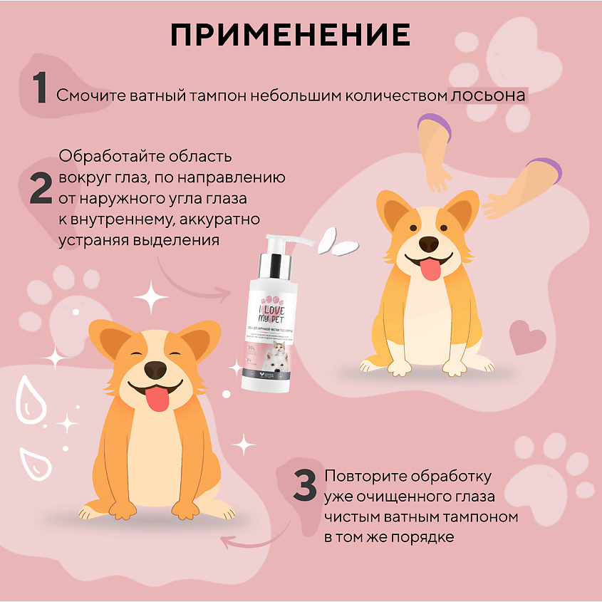 I LOVE MY PET Лосьон для наружной чистки глаз животных – фото 5