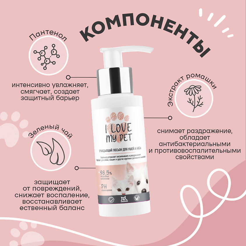I LOVE MY PET Лосьон для наружной чистки глаз животных – фото 4