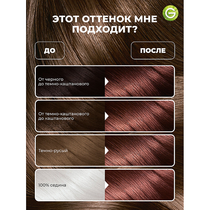 GARNIER Стойкая крем-краска для волос "Роскошь цвета" Color Sensation, 4.15 Благородный опал, 110 мл – фото 3