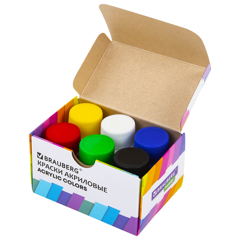 BRAUBERG Краски акриловые художественные HOBBY – фото 2