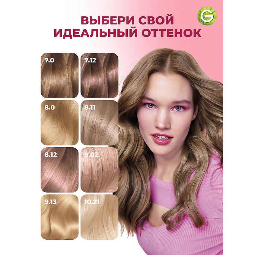 GARNIER Стойкая крем-краска для волос "Роскошь цвета" Color Sensation, 9.02 Перламутровый блонд, 110 мл – фото 10