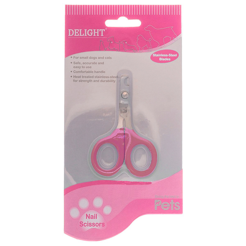 DELIGHT PET Когтерез-ножницы серия ROSE малый загнутый для кошек – фото 6