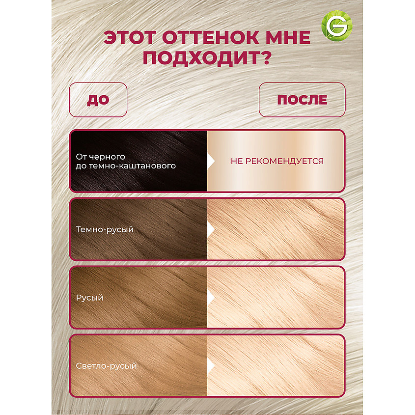 GARNIER Стойкая крем-краска для волос "Роскошь цвета" Color Sensation, 111 УльтраБлонд Платиновый, 110 мл – фото 3