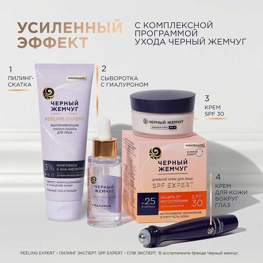 ЧЕРНЫЙ ЖЕМЧУГ PEELING EXPERT Пилинг-скатка для лица выравнивающая – фото 10