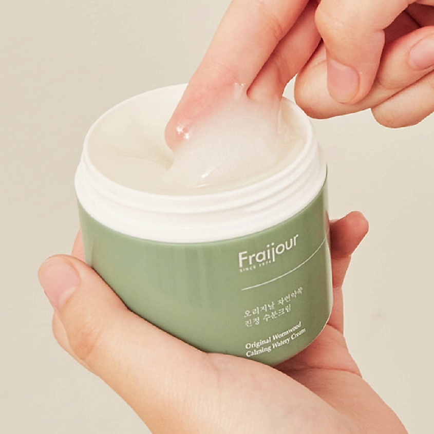 FRAIJOUR Успокаивающий крем для проблемной кожи лица Original Herb Wormwood Calming Watery Cream – фото 8
