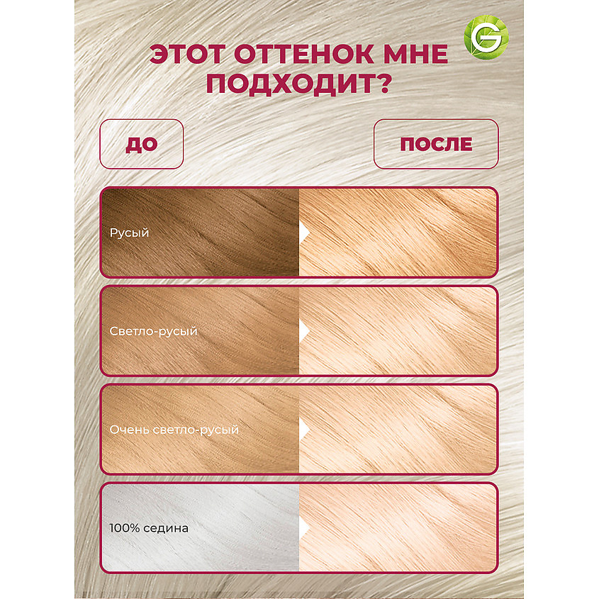 GARNIER Стойкая крем-краска для волос "Роскошь цвета" Color Sensation, 10.21 Жемчужная глазурь, 110 мл – фото 3