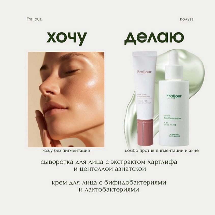FRAIJOUR Крем для лица ПРОБИОТИКИ Biome 5-Lacto Balance Moisturizer – фото 14