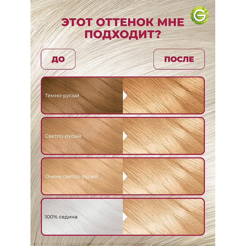 GARNIER Стойкая крем-краска для волос "Роскошь цвета" Color Sensation, 9.13 Кремовый перламутр, 110 мл – фото 3
