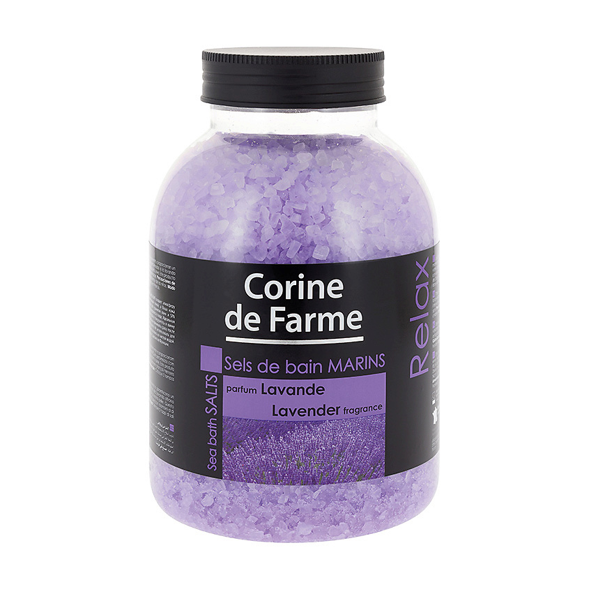CORINE DE FARME Соли для ванн морские лаванда Sea salts for the bath Lavender – фото 2