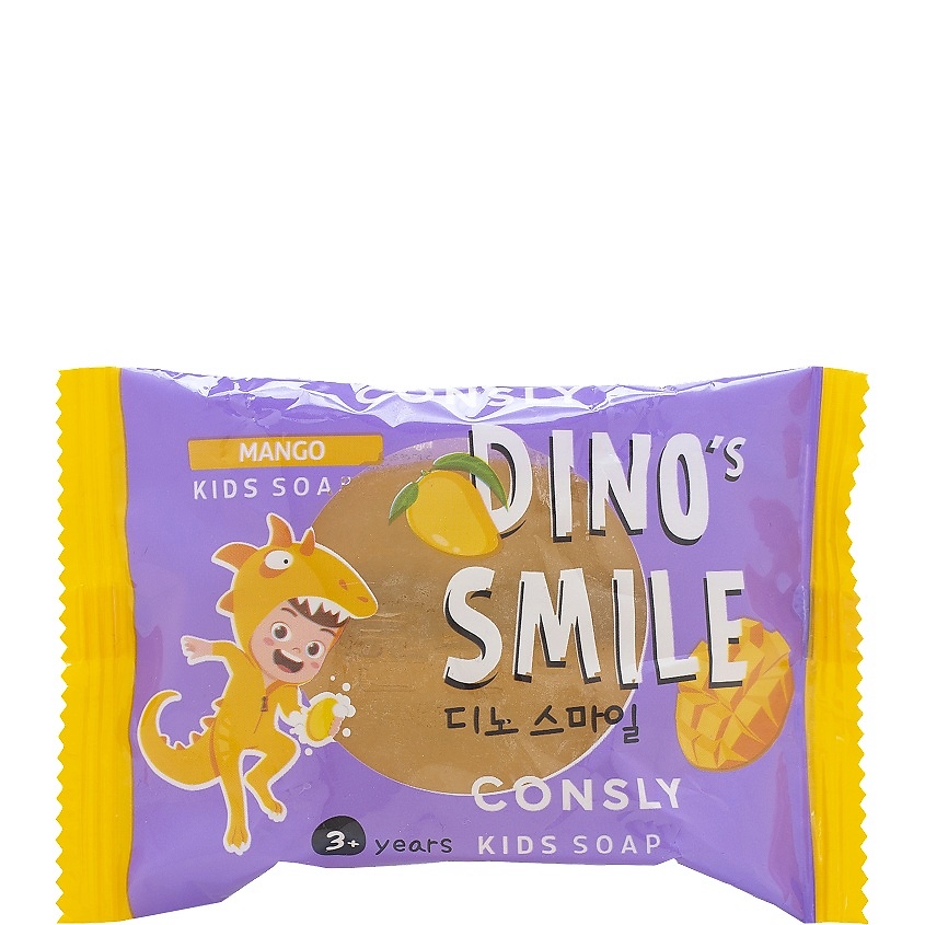 CONSLY Детское мыло с манго Dino's Smile Mango Kids Soap – фото 1