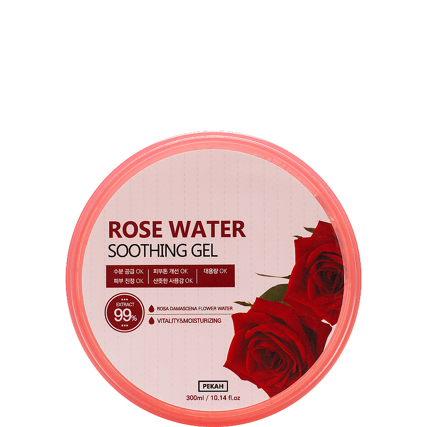 PEKAH Универсальный гель для лица и тела с цветочной розовой водой Rose Water Soothing Gel – фото 1