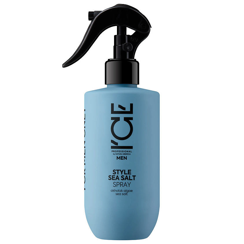 ICE BY NATURA SIBERICA Текстурирующий солевой спрей для волос Men Style Sea Salt Spray – фото 1