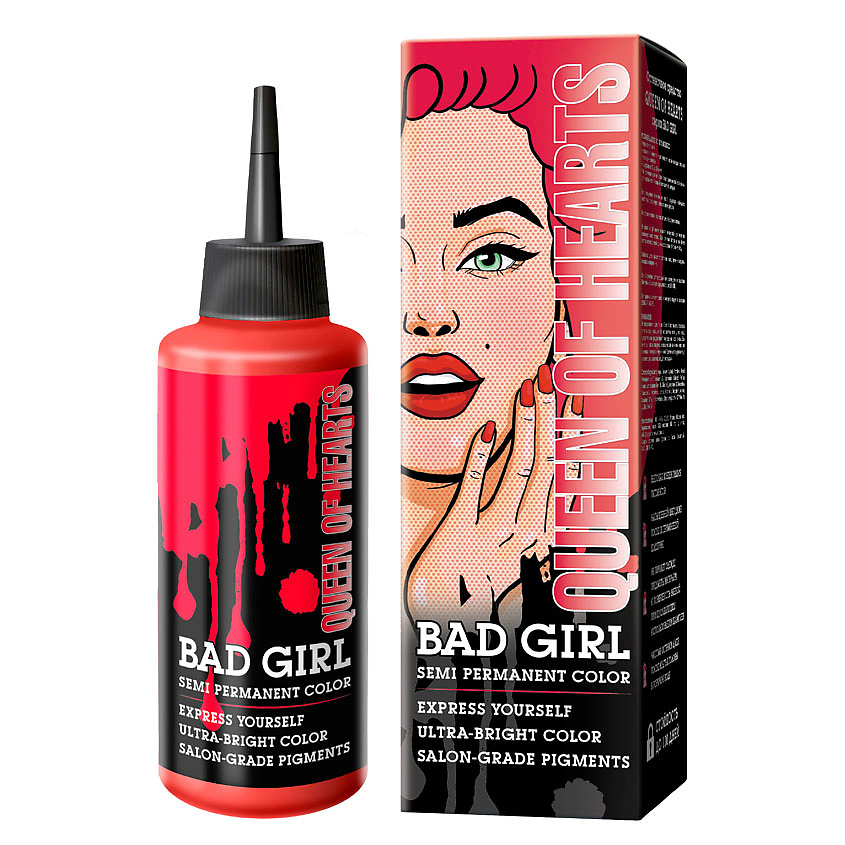 BAD GIRL оттеночное средство, Queen of Hearts (Красный) 150 мл – фото 1