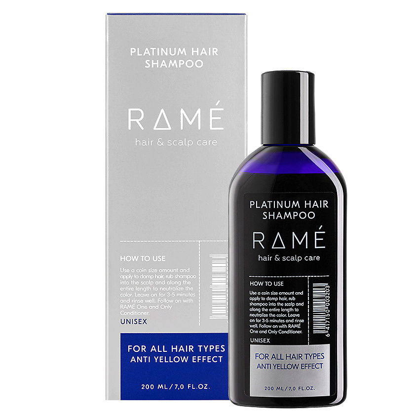 RAMÉ Шампунь нейтрализатор желтизны PLATINUM HAIR SHAMPOO – фото 2