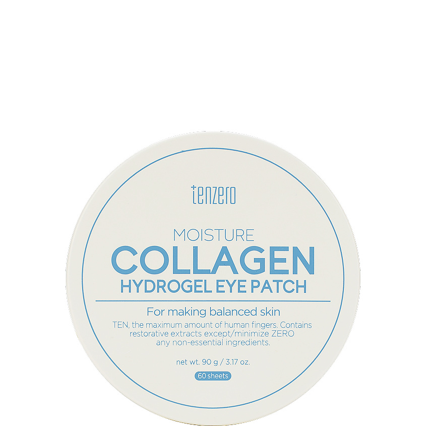 TENZERO Патчи для кожи вокруг глаз гидрогелевые с коллагеном Moisture Collagen Hydrogel Eye Patch – фото 1
