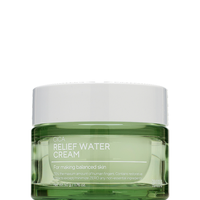 TENZERO Крем для лица успокаивающий с центеллой азиатской Cica Relief Water Cream – фото 1