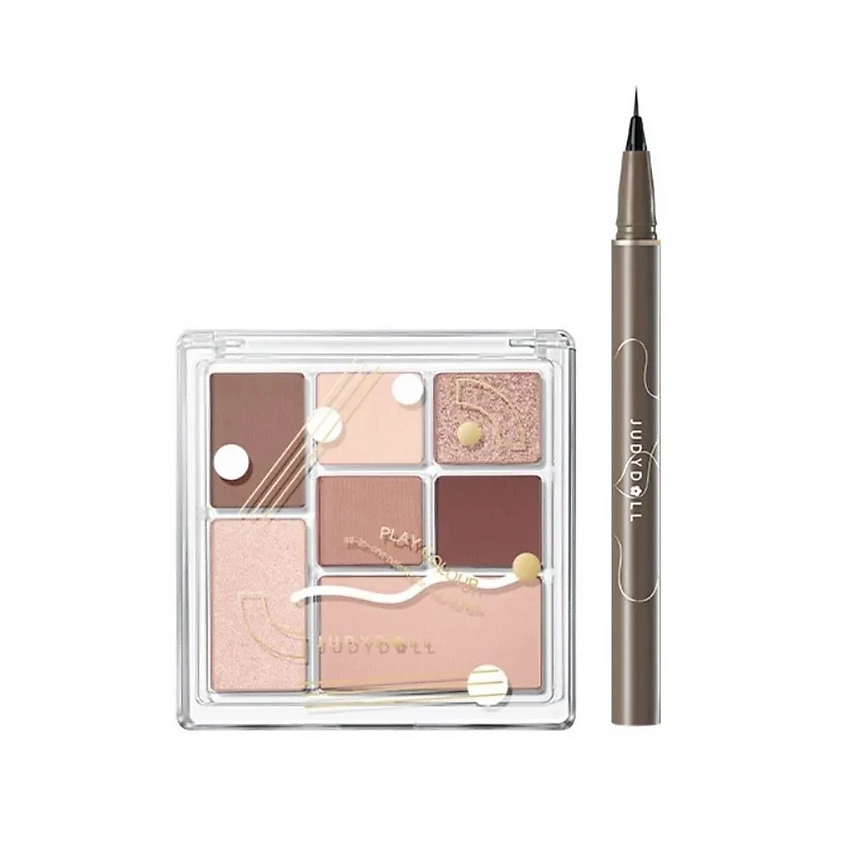 JUDYDOLL Набор: Палетка Play Color ALL-IN-ONE Palette + Подводка для ...